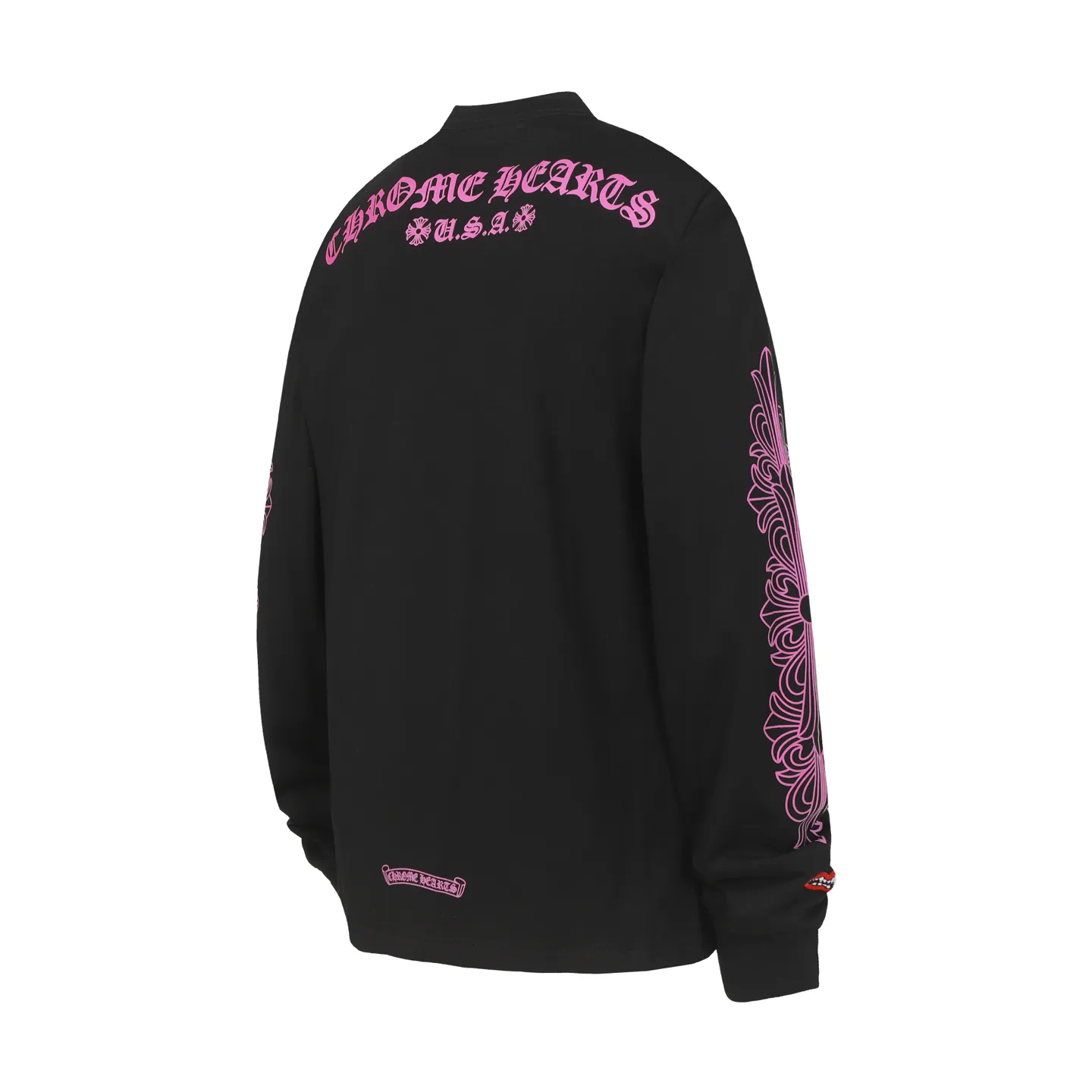 💰170 Style number: CT20 -Chrome Hearts/Chrome Hearts Lips👄Sakura pink Sanskrit long-sleeved T-shirt -High weight, high density and high quality. The wool is soft, delicate and skin-friendly. It feels soft and silky. It has excellent warmth and skin-friendly properties.